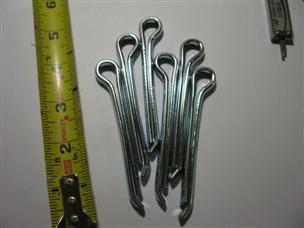 (image for) lot of 6 steel cotter pins pin .282