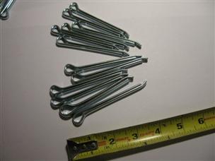 (image for) lot of 12 steel cotter pins pin .228