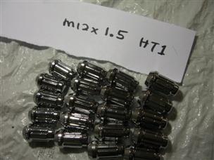 (image for) lot of 20 M12x1.5 mm lug steel chrome lug nut nuts