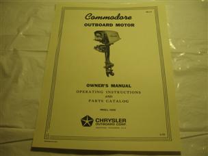 (image for)  West Bend Commodore outboard motor 73203 Owners manual parts catalog chrysler