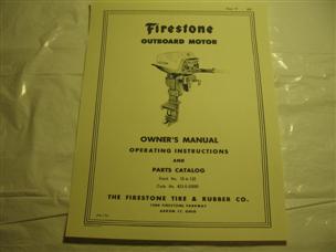 (image for) West Bend Firestone outboard motor 10-A-132 Owners manual parts 423-0-82001 10