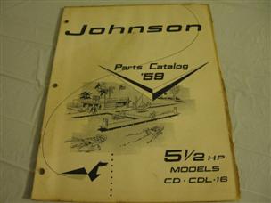 (image for)  1959 johnson cd-16 parts catalog 