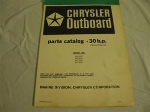 (image for) green chrysler 30 hp outboard parts catalog