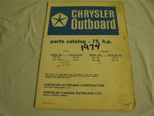 (image for) blue 1974 chrysler 756ha 757ha 75 hp outboard parts catalog