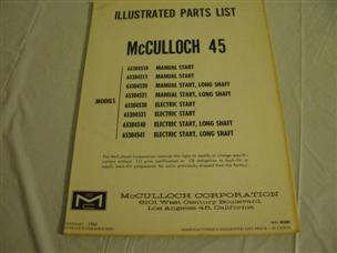 (image for) mcculloch 45 hp outboard parts catalog