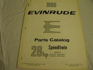 (image for) 1963 evinrude speeditwin parts catalog 