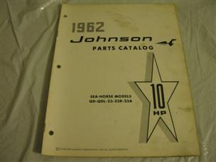 (image for) 1962 johnson 10 hp outboard parts catalog