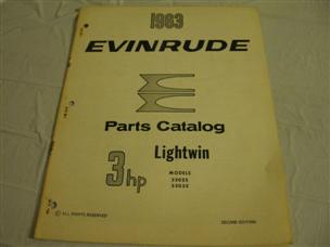 (image for)  1963 Evinrude lightwin parts catalog 