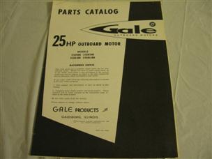 (image for) Gale 25 hp outboard parts catalog