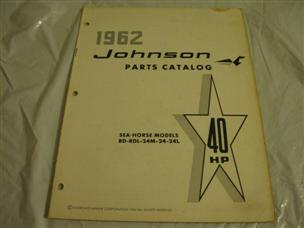 (image for) 1962 johnson 40 hp outboard parts catalog