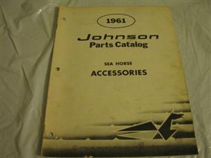 (image for) 1961 johnson accessories outboard parts catalog