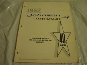 (image for) 1962 johnson rds-24 hp outboard parts catalog