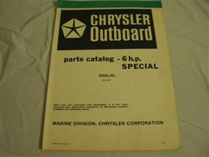 (image for) green chrysler 6 special hp outboard parts catalog