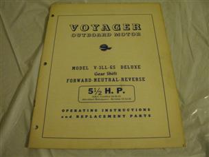 (image for) champion Voyager 5 1/2 hp outboard owners guide and parts list 