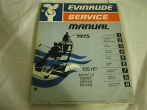 (image for) 1975 evinrude 135 hp service manual