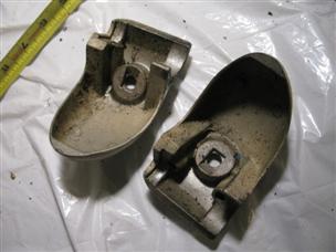 (image for) 1960s Johnson QD-23 outboard bracket mount cast aluminum