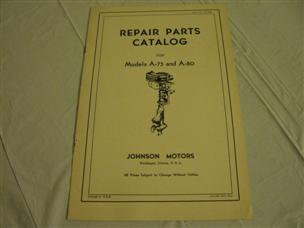 (image for) Johnson Model A-75 A-80 outboard parts catalog