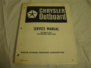 (image for) chrysler 3.5 and 4 hp outboard service manual