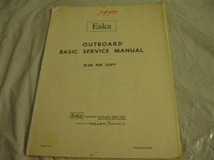 (image for) 1970 Eska outboard service manual