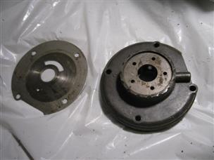 (image for) 1950s water pump housing Evinrude Bigtwin 25012 25 hp outboard johnson rd