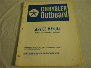 (image for) chrysler 4 hp service manual outboard