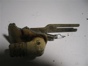 (image for) OLD 2 cycle White Mercury 6 hp knob lever outboard 60