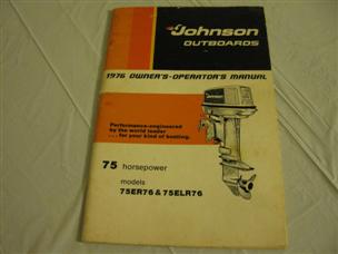 (image for) Johnson 1976 75 hp owners manual