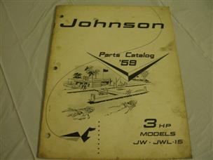 (image for) 1959 Johnson JW-15 outboard parts catalog