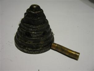 (image for) antique brass bronze propeller nut Mcculloch 25 hp outboard