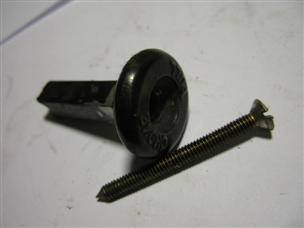 (image for) choke knob + screw 1950s Johnson RDE-19M outboard rde-19