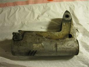 (image for) casting swivel housing 1940s antique Sportsman 4412 outboard silver