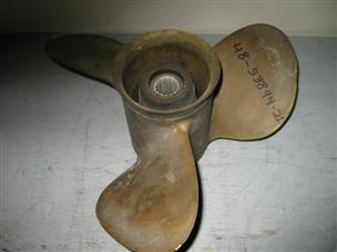 (image for) Mercury outboard merc 48-53894-21 propeller bronze brass 43-53894-21 48-53894