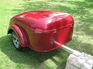 (image for) BODY KIT ONLY Red Cap Mullins Trailer fiberglass can-am motorcycle tow behind